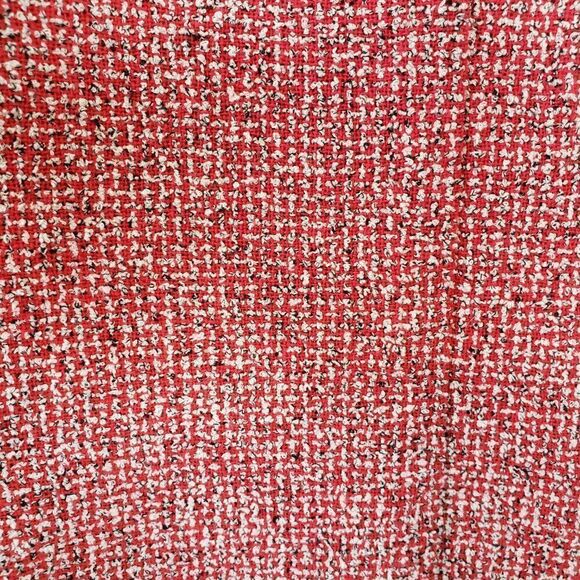 LK Bennett Blazer Size US 2 Red Tweed Shag JK Darya Cardinal Jacket - Picture 9 of 11